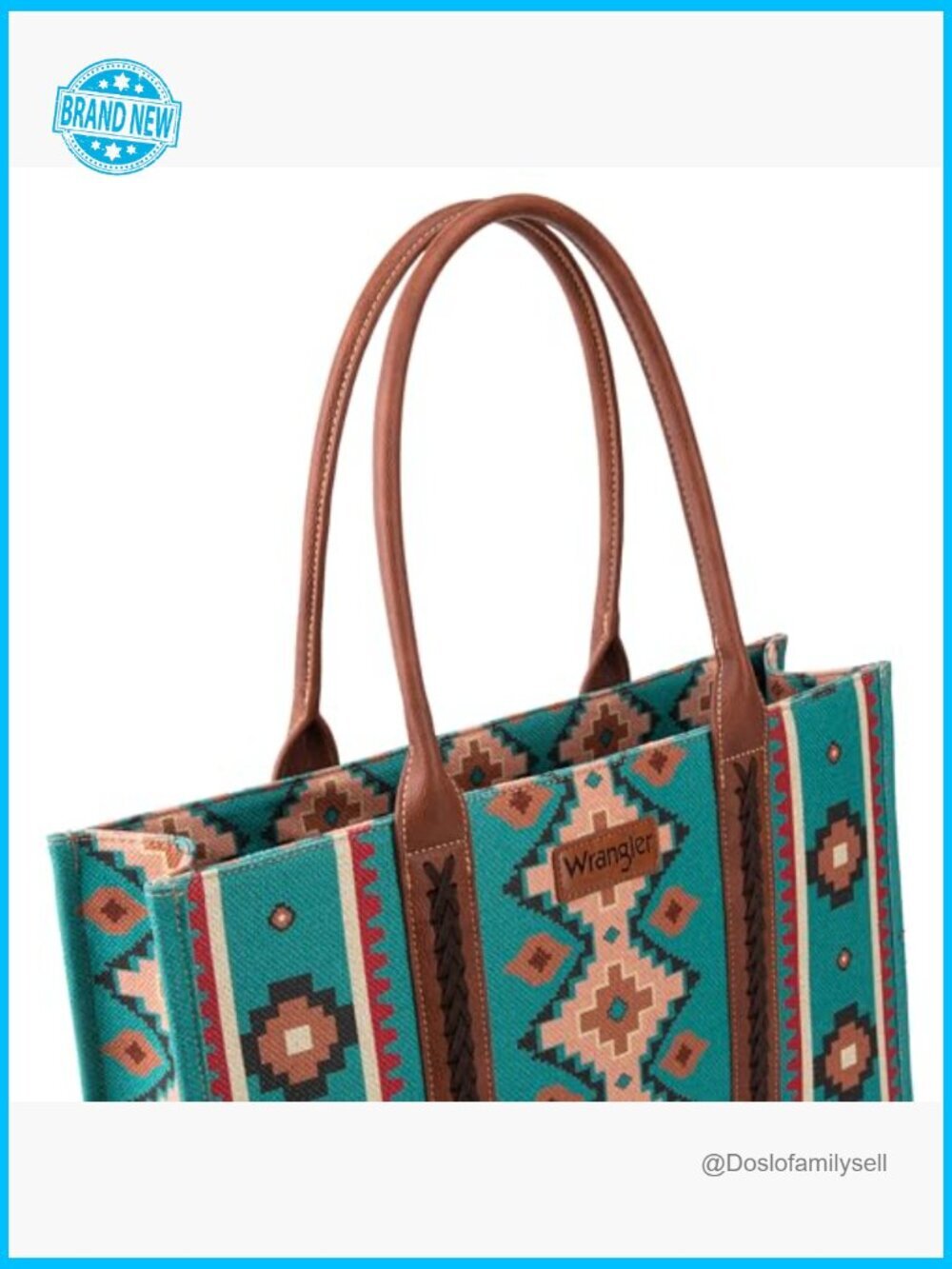 Aztec Tote Bag Boho Shoulder Purse Hobo Handbag Crossbody Turquoise Western - Picture 3 of 6